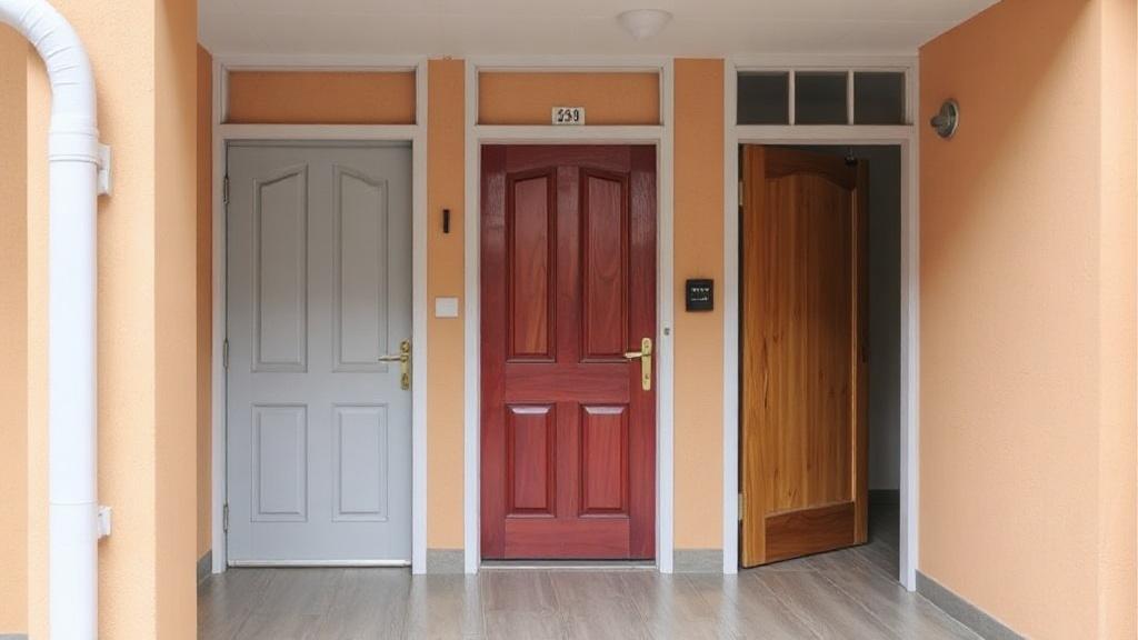 Photo of the apartment's entrance doors.фото