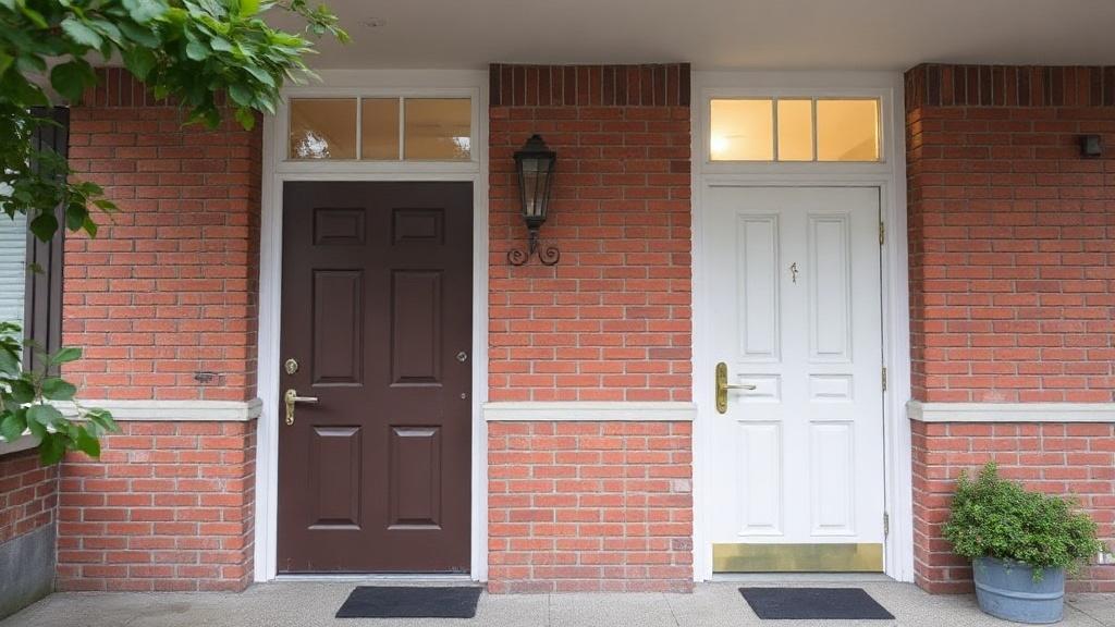 Photo of the apartment's entrance doors.фото